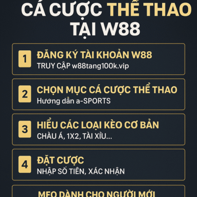 cách cá cược thể thao tại w88